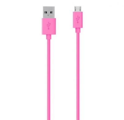 BELKIN USB 2.0 A - MicroUSB 2.0 B prepojovací MixIt kábel M/M 2m ružový