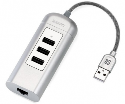 REMAX USB-C Adaptér Cati RU-U4 strieborný