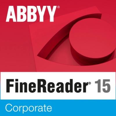 ABBYY FineReader 15 Corporate Single User License (ESD) 6 mesiacov 101 - 250 licencií