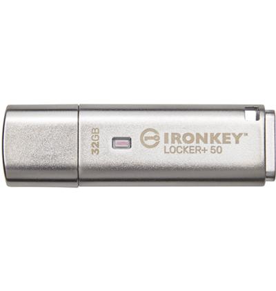 KINGSTON 32GB IronKey Locker+ 50 USB 3.2