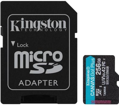KINGSTON 256GB microSDXC Canvas Go! Plus s adaptérom